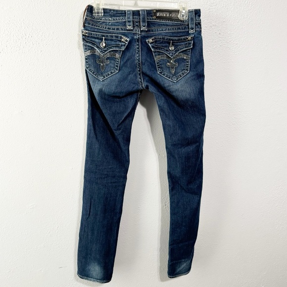 Rock Revival Denim - Rock Revival Elena straight leg Jean dark wash size 26